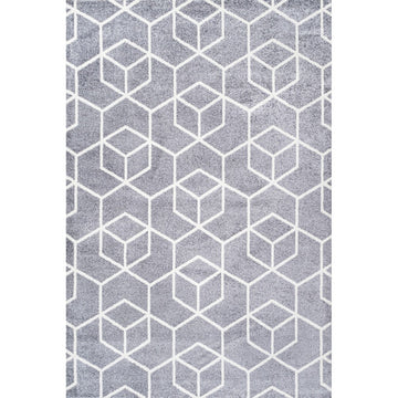Tumbling Blocks Modern Geometric Area Rug 2